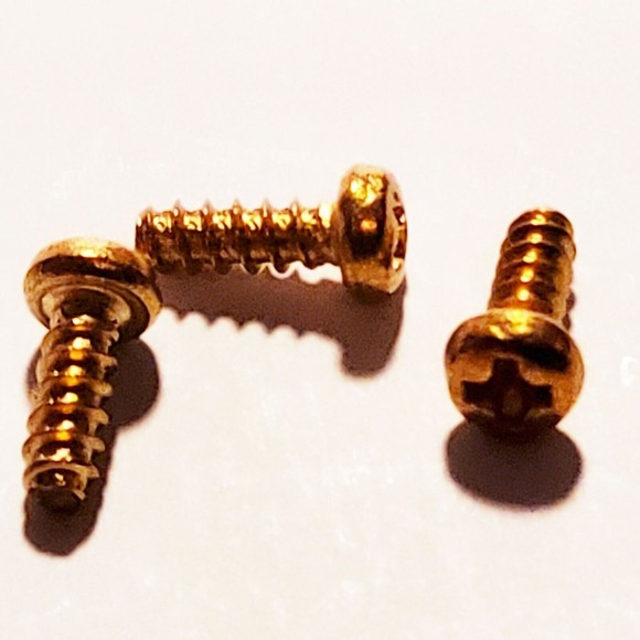 .092" x .25" (1/4") Phillips Button Head Custom Brass Thread Rolling Screw 100pc - Picture 1 of 3